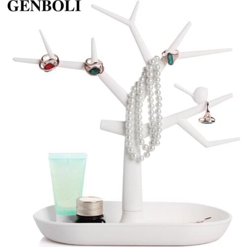 GENBOLI Tree Branch Jewelry Displays Packaging For Ring Earrings Bracelet Necklaces Organizer Makeup Stand Holder