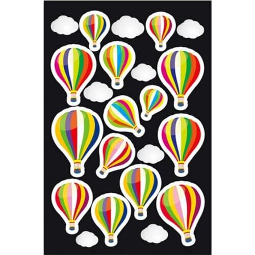 1 Sheet Hot Air Ball Toy Sticker Mixture Stickers Doodling Travel DIY Stickers On The Car Motorcycle Luggage Laptop Bike Scooter