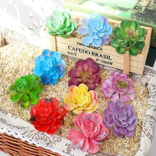1pc Wedding Home Garden Office Bedroom Living Room Decoration Artificial Plant Mini Succulents Plants 11 Style Fake Plant Bonsai
