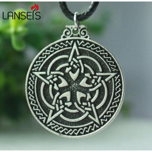 1pcs Knot Pentacle for Protection Wiccan Necklace Jewelry Pagan Irish Pendant