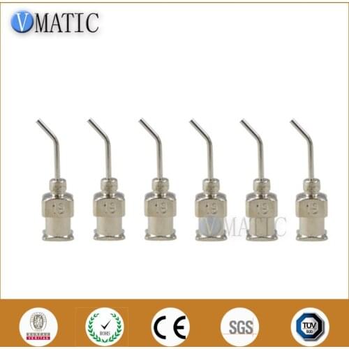 High Quality 12Pcs 1/2'' Inch 19G 45 Degree Bent Stainless Steel Dispensing Needle