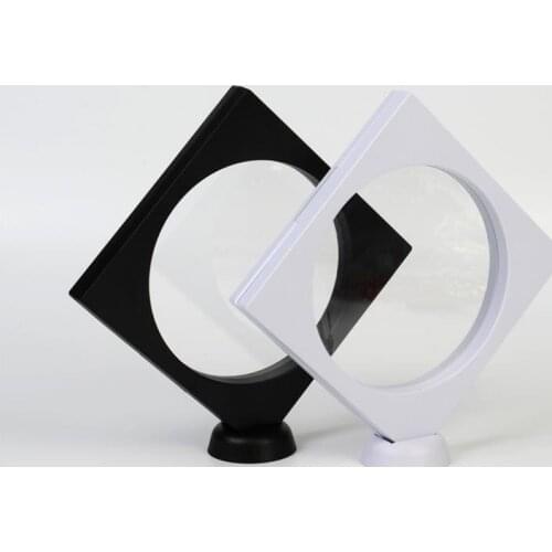 160*160mm PET Membrane box Holder Inner Circle Floating Display Case Earring Gems Ring Jewelry Suspension Packaging Box SN3597