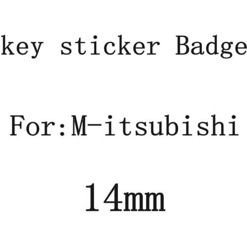 2pcs-20pcs 14mm Remote Control Key Emblem Logo Sticker For M-itsubishis ASX LancerOutlander L200 EVO Lancer EX Pajero
