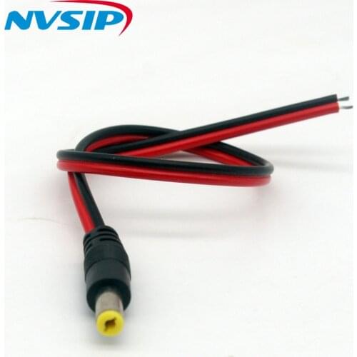20PCS/Lot 12V Monitoring DC power male Cable Adapter cord 5.5*2.1mm Monitor for camera