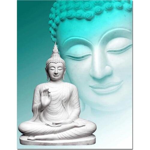 5D DIY Diamond Painting Buddha Thangka Green Tara Full Drill Diamond Embroidery Mosaic Picture of Rhinestones Home Decoration