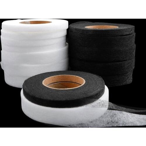 70yards White Double Sided Sewing Accessory Adhesive Tape Cloth Apparel Fusible Interlining Iron On Melt Omentum DIY Patchwork