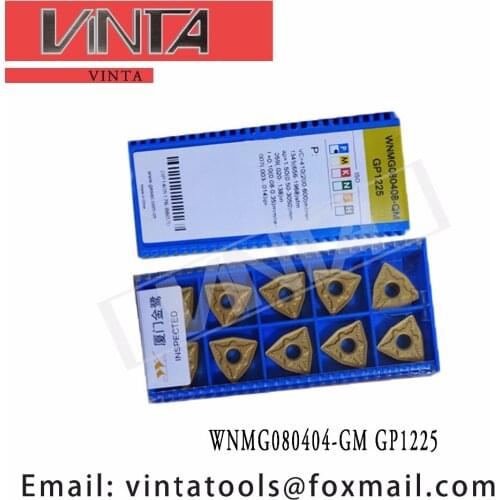Free shipping high quality WNMG080404-GM GP1225 cnc carbide turning inserts