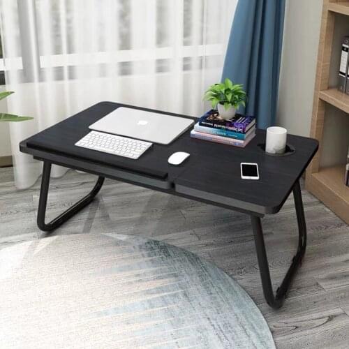 Home Folding Laptop Desk for Bed & Sofa Portable Lap Desk Study and Reading Bed Top Tray Table Four Lift