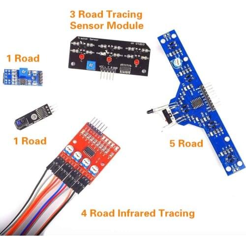 Infrared Tracing Sensor Module Obstacle Avoidance kit 1~5 Road 1 Channel 3 Channel 4 Channel 5 Channel Total 5pcs