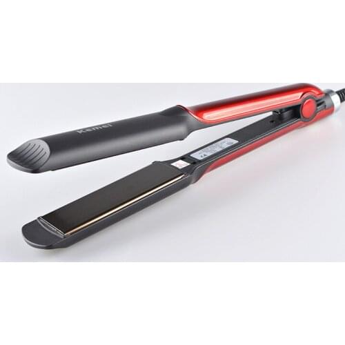 Kemei Professional Hair Straightener Ceramic Flat Irons Straightening Iron Curling Corn Styling Tools Hair Curler Women