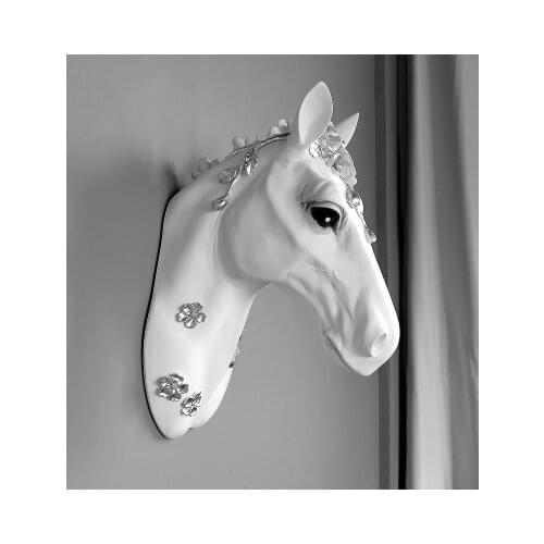 Scandinavian Creative Horsehead Wall Hanging Decoration Living Room Bar Stereo Animal Headwall Hanging Personality Horse