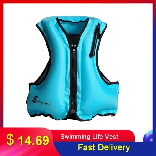 Adult Inflatable Swimming Life Vest Life Jacket Snorkeling Floating Surfing Water Safety Sports Life Saving Jackets Water Sports