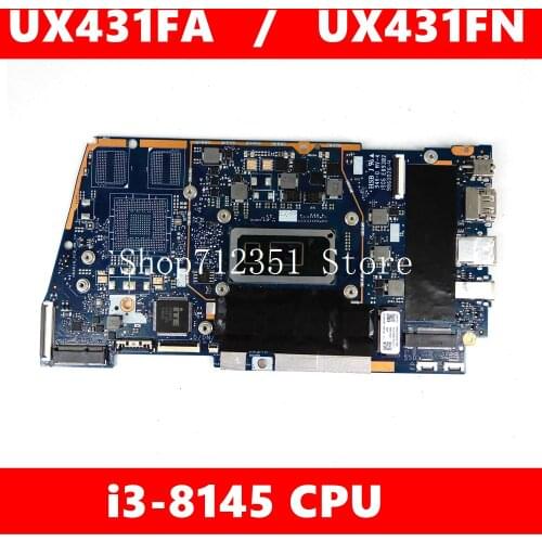 UX431FA mainboard REV2.0 For UX431FA UX431FN I3-8145 CPU laptop motherboard 100% Tested Working