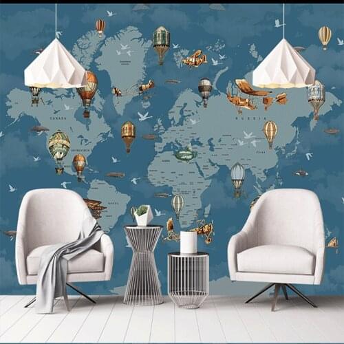 Custom 3D Wallpaper mural simple hot air balloon lovely boy girl bedroom living room dining room background wallpaper