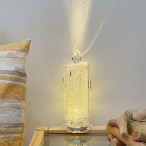 LED Candle Night Light Bedroom Decorative Lamp Romantic Wedding Birthday Party Patio Dresser Windowsill Christmas Gift Flameless