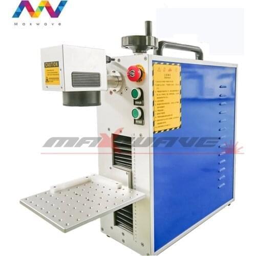 2021 New Raycus Laser Source Portable Fiber Laser Marking Machine For Metals/ Plastic/Jewelry/Name Plate/LED Lamp Engraving