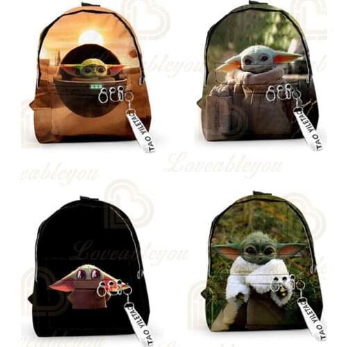 Newest Mandalorian Men and Women Backpack Pendant Travel Shoulder Bag Harajuku Backpack Unisex Bagpack School Bags