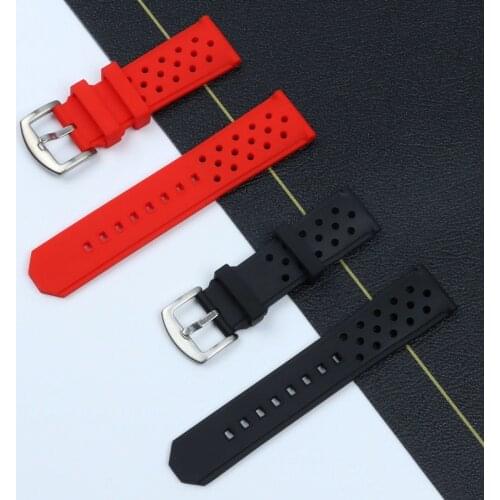 Common Using 22mm 24mm soft Nature Rubber Watchband Silicone Watch Band for TAG Strap For Heuer Belts F1 Series Pin Buckle Tools
