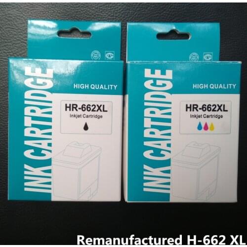 One set Remanufactured Cartridges For HP662XL HP 662 XL , For HP Deskjet 1015 / 1515 / 2515 / 2545 / 2645 / 3545 printer etc