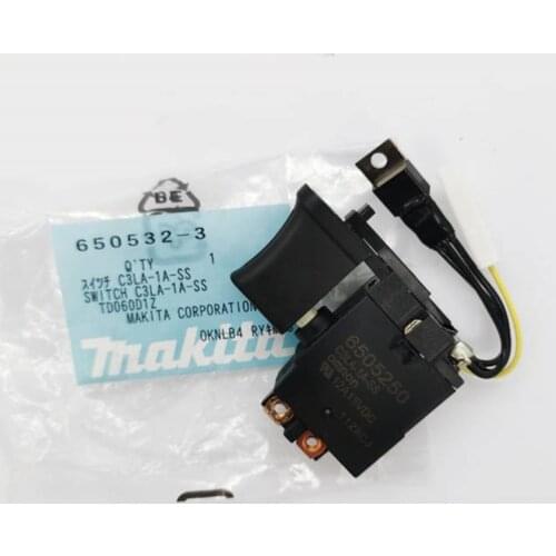 MAKITA 650532-3 Switch For BTD040 BTD060 BTD070 TD080D BTW070DNZ BTD060Z