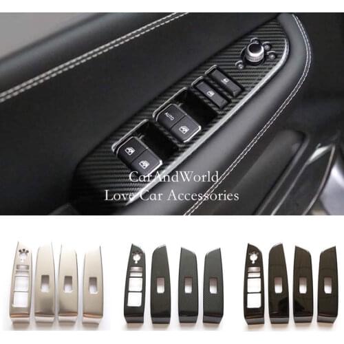 For Changan CS85 Coupe 2019 2020 Stainless Steel Interior Armrest Door Window Glass Lift Switch Panel Cover Trim Car Accessories