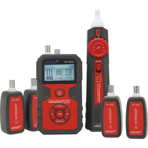 NF-858C Cable Line Locator RJ11 RJ45 BNC Portable Wire Finder Cable Tester Wire Measuring Instrument For Network Cable Testing