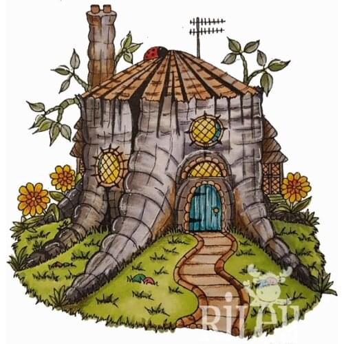 Stump Castle Transparent Clear Silicone Stamp/Seal for DIY scrapbooking/photo album Decorative clear stamp A7162