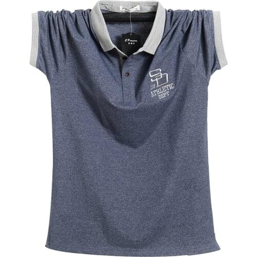 Plus 6XL 5XL XXXXL NEW Men 2020 New Men Polo Shirt Mens Side Stripe Solid Polo Shirts Camisa Men Casual Cotton Shirt Homme