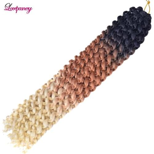 Synthetic Crochet Braids Hair For Passion Twist Pre-Looped Fluffy Ombre Bug Gray Blue Pre-Twisted For Black Woman 75g Lovepancy