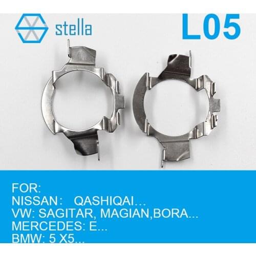 Stella 2pcs H7 LED headlight Holders/Adapters Lamp Base for NISSAN QASHIQAI/for VW SAGITAR,MAGIAN,BORA/for Mercedes E/For BMW 5