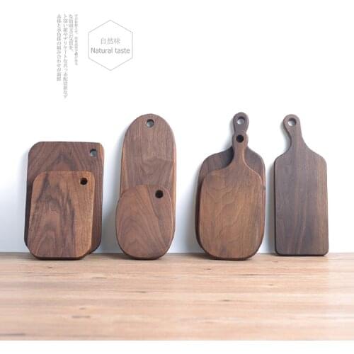 Japanese Black Walnut Shaped Breadboard Solid Wood Cutting Board Chopping Board Kitchen Utensils Beeswax Whole Wood