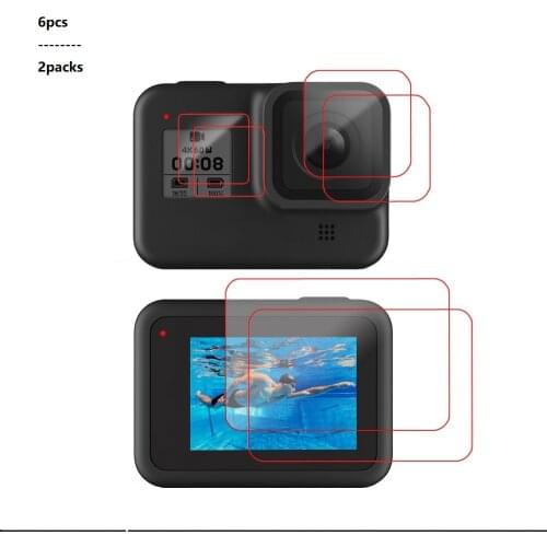 Tempered Glass Screen Protector for GoPro Hero 8 Black Lens Protection Protective Film for Go pro 8 Camera Accessories