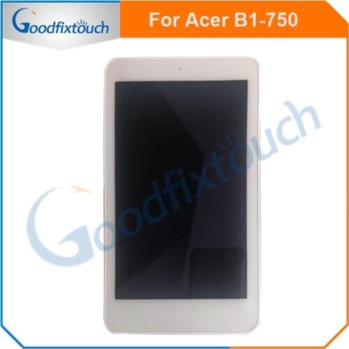For Acer Iconia one 7 B1 750 B1-750 LCD Display Panel Screen Monitor Touch Screen Digitizer Glass Assembly With Frame