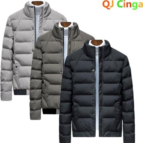 Winter Jacket Men Green Grey Men Jackets Parka Men High Quality Winter Warm Outwear Brand Slim Mens Coats Casual Windbreak S-4XL