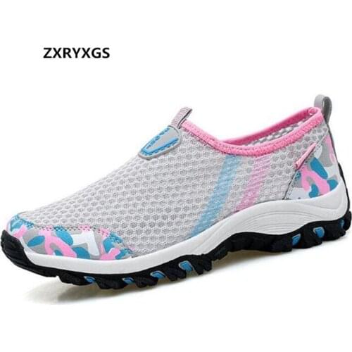 ZXRYXGS Brand Shoes Women Sneakers Shoes New light comfort 2020 Spring Summer Spell Color Mesh Shoes Woman Casual Shoes Sneaker