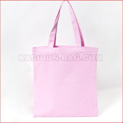 100pcs/lot) custom pink bag cotton canvas