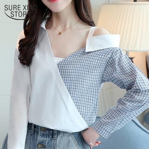 New Fashion Long Sleeve Women Blouse Tops Shirt Summer Sexy Off Shoulder Tops Ladies Collar Strapless Womens Clothing D832 30