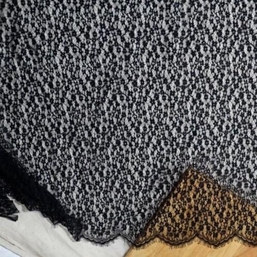 3m long african lace fabric eyelash lace 2019 high quality wedding dress craft lace applique