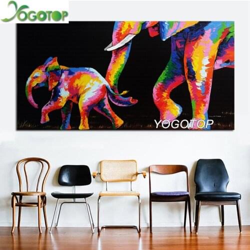 5d Diamond Painting Watercolor Elephant Full Square/Round Drill puzzle Diy Diamond Embroidery mosaic large Decor Animal YY2726