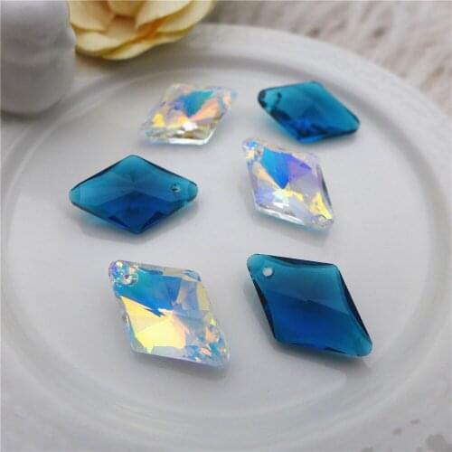 Diy Lighting Accessories Pendant Retro Style Colored Glaze Diamond Pendant Piece Crystal Glass Colorful Pendant