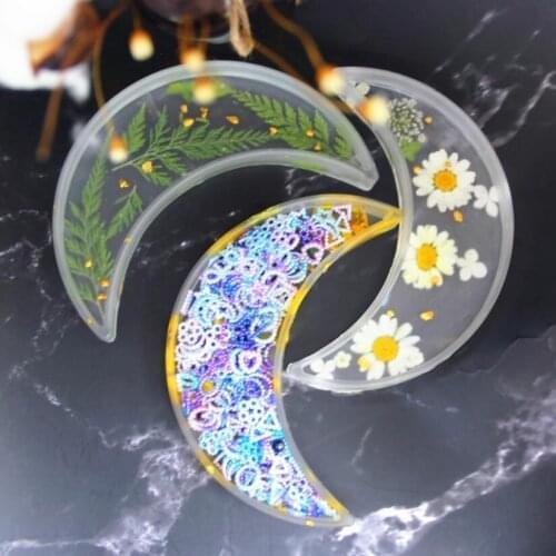 Large Moon Epoxy Resin Mold Designer DIY Home Decoration Silicone Mold for Resin Pastry Pottery Ceramic Concrete Moldes Para