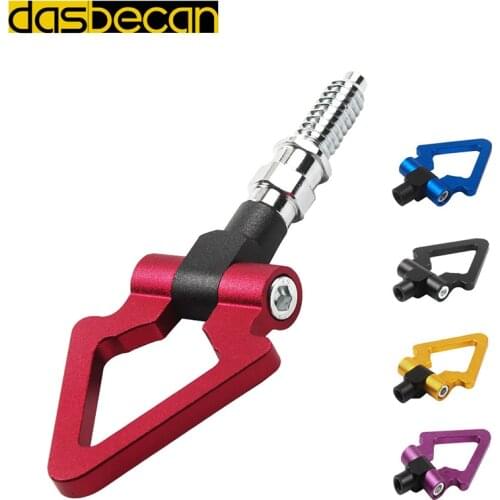 Dasbecan triangle tow hook for BMW E46 E81 E30 E36 E91 towing hook for universal racing tow trailer winch manual hand winch