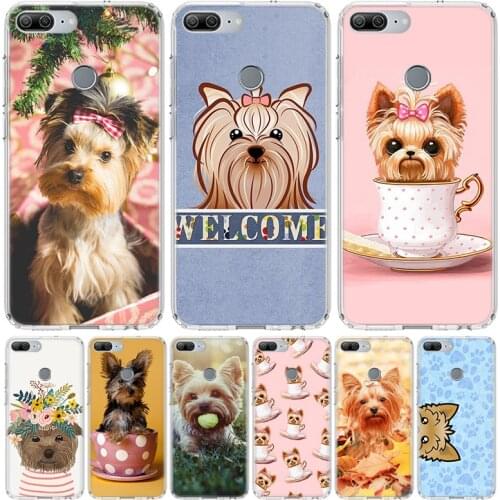 Hot Yorkshire terrier dog puppy Phone Case for Huawei Honor 10 9 20 7A 7X 8A 8S 8X 9X Lite Pro Y5 Y6 Y7 Y9S 2019 10i 20i Coque C