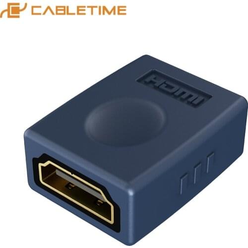 CABLETIME HDMI Adapter to HDMI F/F HD 1080P Extender HDMI Connector Low Loss Transmission for PC HDTV C243