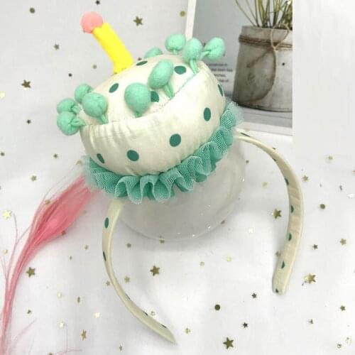 Birthday Crown Funny Cake Candle Headband Headwear Boy Girl Women Men Party Photobooth Props Supplies Decorative Gifts