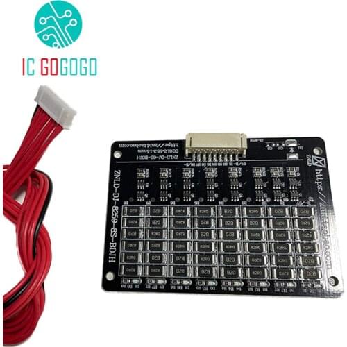 Lifepo4 Lithium Iron Phosphate Battery Passive Balance Board Passive Equalizer Balancing Plate 3S 4S 7S 8S Protection 12V 24V