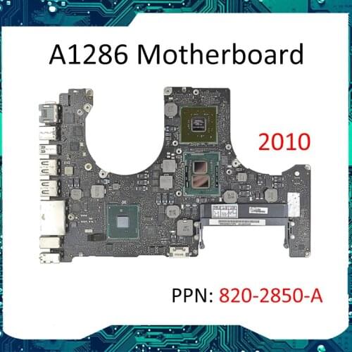 820-2850-A 661-5566 For Macbook PRO 6,2 A1286 MC371LL Unibody i5 2.4GHz I5-520M Logic Board Motherboard Mainboard Fully Tested