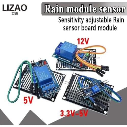 Snow / Raindrops Detection Sensor Module Rain Weather Module Humidity For Arduino