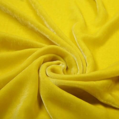 Width 45'' Solid Color High Grade Comfortable Soft Velvet Fabric By The Yard For Cheongsam Dress Material