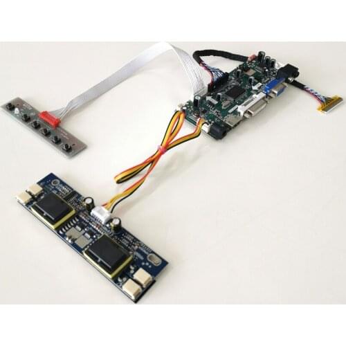 For M201EW02 4CCFL AUO panel1680*1050 Inverter LVDS 30-Pin cable 20.1" VGA+DVI MNT68676 LCD display controller card DIY kit